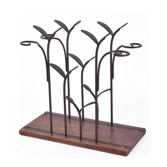 Elegant European Iron Wine Holder