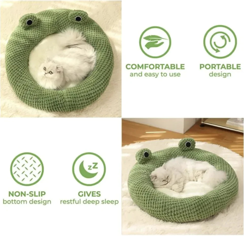 Froggy Plush Pet Nest