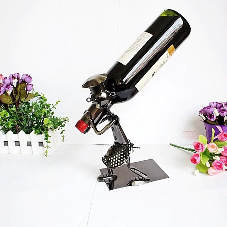 Phantom Bottle Holder - Iron Art Decor