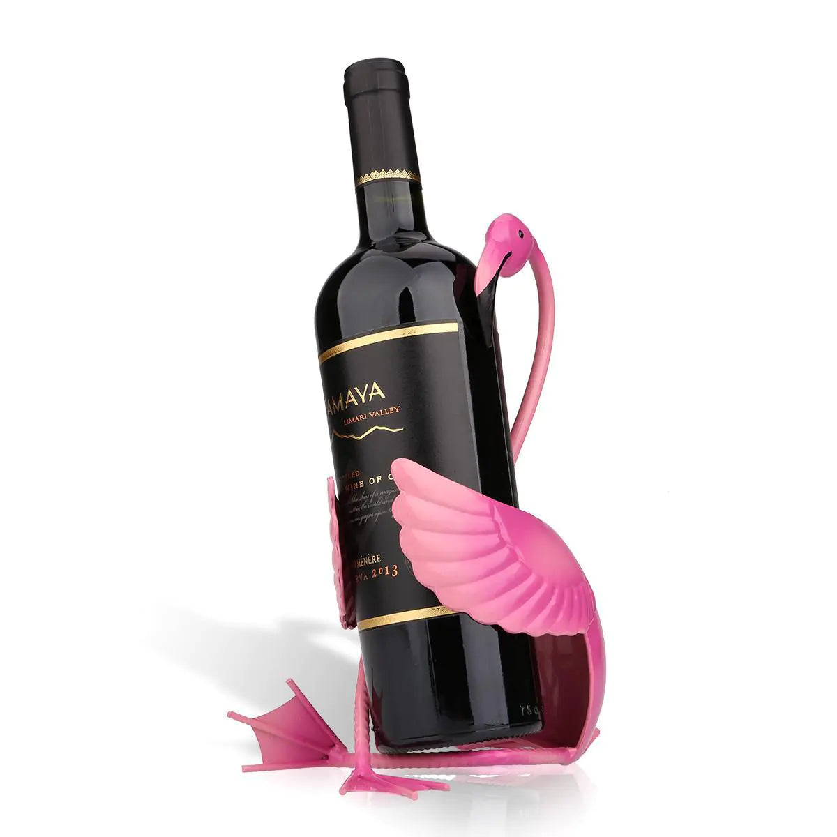 Flamingo Iron Wine Holder - Elegant Home Art