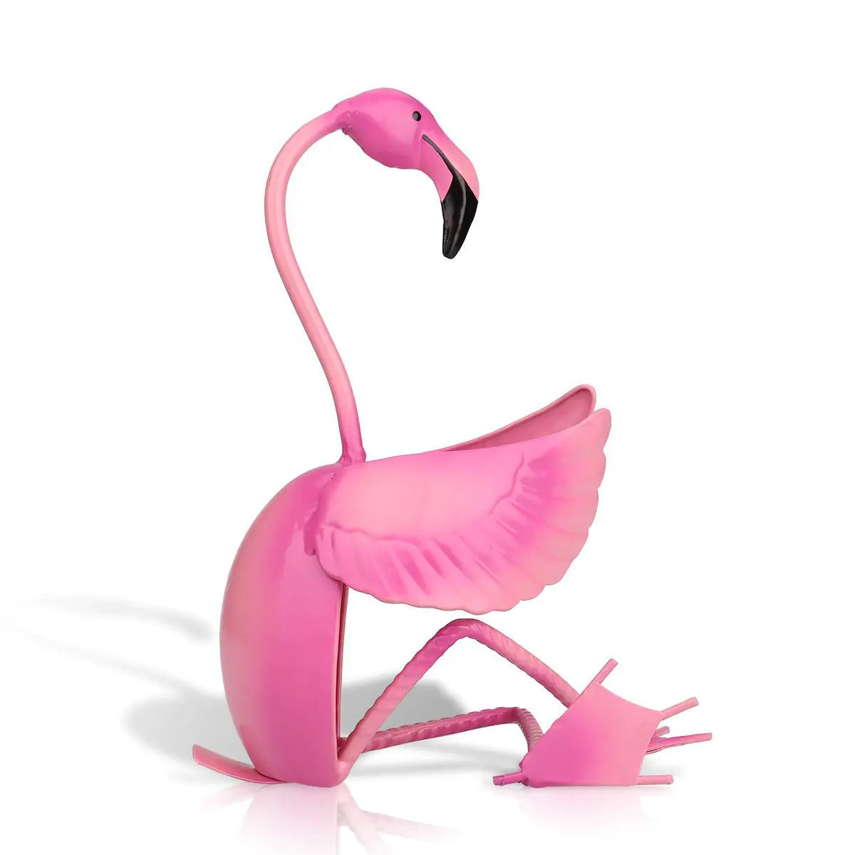Flamingo Iron Wine Holder - Elegant Home Art