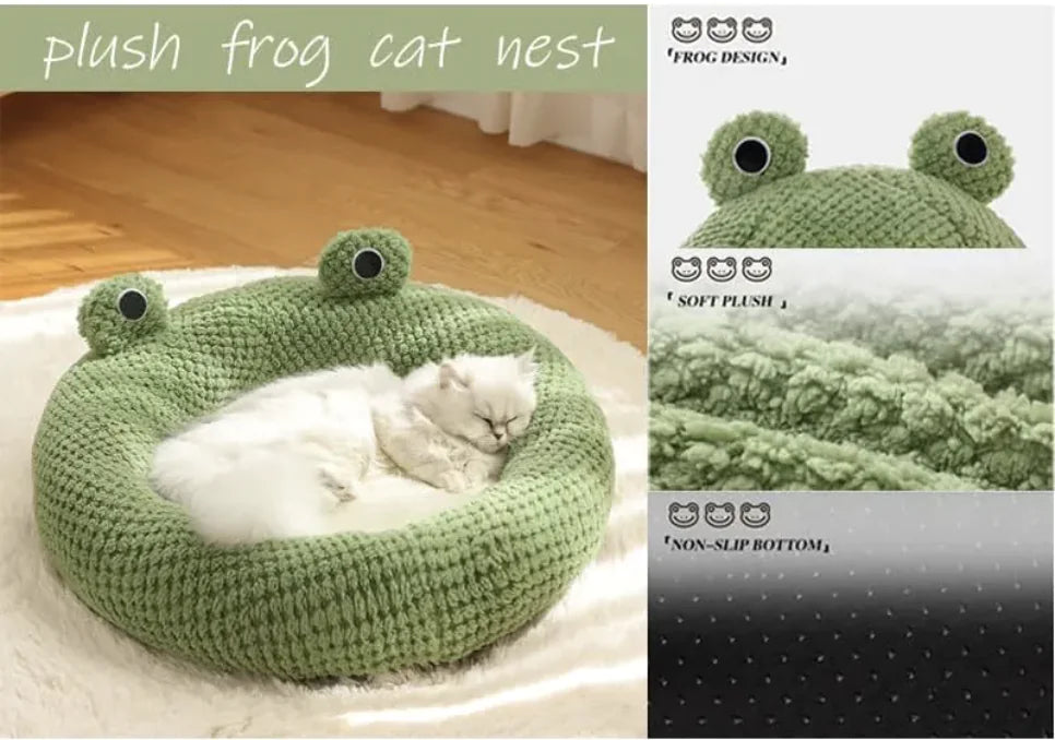 Froggy Plush Pet Nest